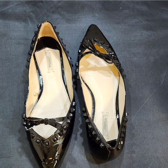 UTERQUE STUDDED TRIM POINTED TOE  SLIP-ON FLAT - Picture 7 of 14